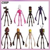 CXXP 4/8 Pcs อะนิเมะ SCP โมเดลหัวไซเรน ตุ๊กตา lols ของสะสมที่น่ากลัว ของเล่นหุ่นจำลองที่มีอิริยาบถต่างๆ สร้างสรรค์และสร้างสรรค์ ตำนานเมืองสยองขวัญ โมเดลสยองขวัญ สำหรับเด็กๆ