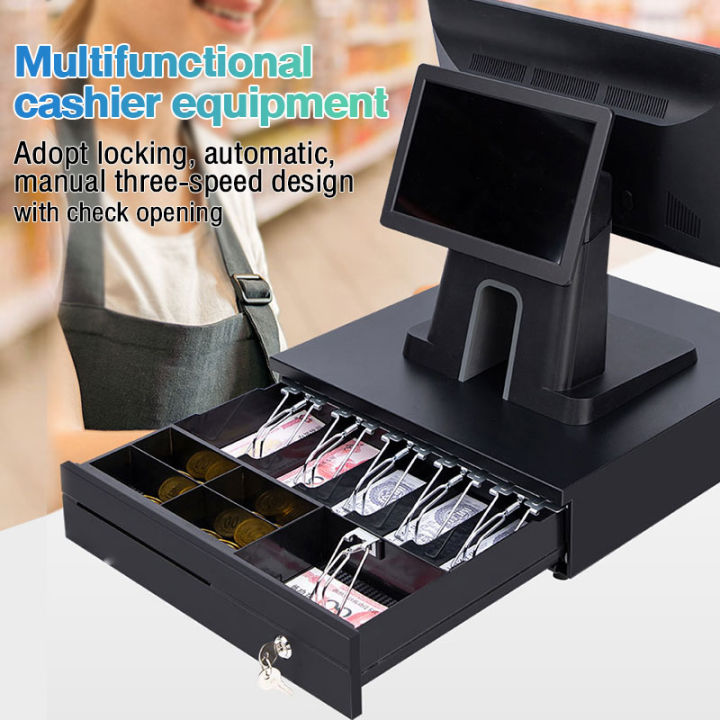 Cash box with lock Drawer Combo Set Bluetooth Thermal Printer with Free