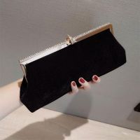 【CW】 Evening Clutch Glitter Rhinestone Buckle Banquet Ladies Handbag Purse with Chain