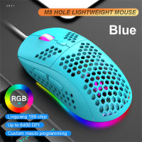 เม้าส์ Yifang Topdigit Topdigit พร้อมโคมไฟเมาส์รังผึ้ง79กรัม Mouse Komputer ตามหลักสรีรศาสตร์ (สามสี)