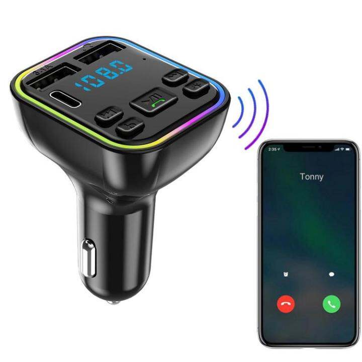 car-mp3-player-car-charger-fm-transmitter-wireless-multiport-car-stereo-adapter-hands-free-call-radio-transmitter-audio-receiver-support-tf-card-amp-usb-disk-unusual