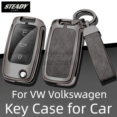 Flip Car Key Case Cover For VW Volkswagen Polo Golf Passat Beetle Tiguan Skoda Octavia Kodiaq Seat Leon Altea Remote Accessories