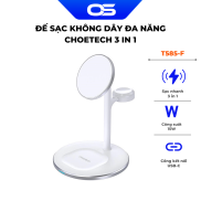 Đế sạc không dây 3 in 1 cảm ứng Choetech T585-F Công suất tối đa 15W