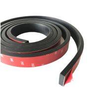 Black Silicone Rubber Strip Door Crack Self Adhesive Sealing Strip Glass Furniture Shock Absorption and Anti-collision Gasket Decorative Door Stops