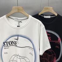 Correct Version Stone Island pointer cross loose foreign trade half-sleeved T-shirt short-sleeved T-shirt