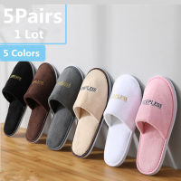 5 PairsLot Winter Slippers Men Women Kids Disposable Ho Slippers Home Slides Travel Sandals ity Guest Footwear Shoes