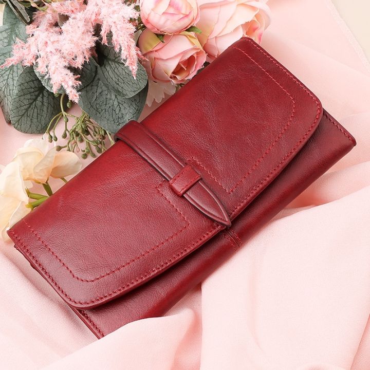 womens-genuine-leather-wallet-classic-long-wallets-with-zipper-coin-purse-rfid-blocking-clutch-card-holder-for-ladies-portfel
