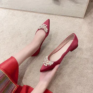 Dressy flat shoes for wedding hot sale