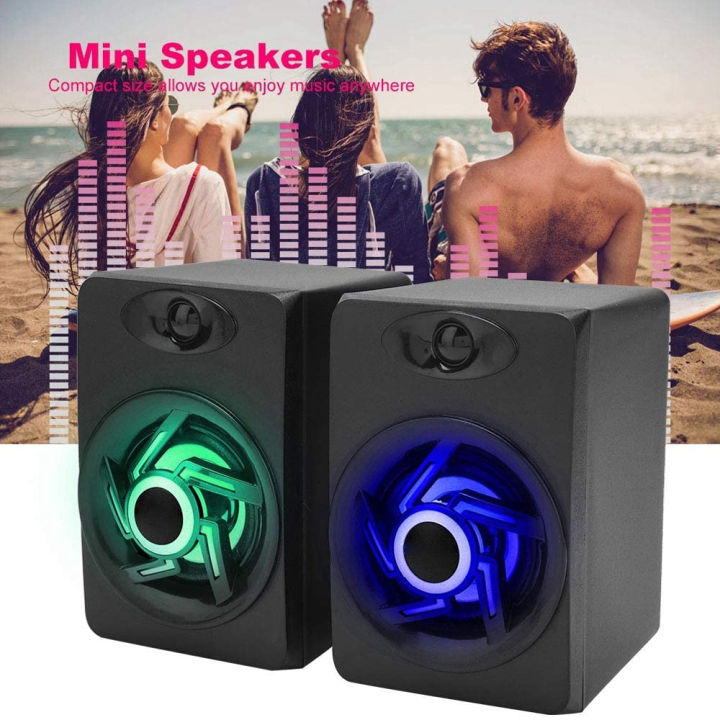 ลำโพง-ssjy-x8-mini-speaker-ลำโพงมีไฟ-ลำโพงคอมพิวเตอร์-ลำโพงขนาดเล็ก-ลำโพงมือถือ-พาพาง่าย-เสียงดี-เชื่อมต่อด้วย-aux-3-5-mm