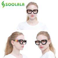 SOOLALA Square Oversized Reading Glasses Women Men Unique Wide Arms Eyeglasses Presbyopia Reader Reading Glasses +0.5 0.75 1.0 1.25 1.5 1.75 2.0 to 4.0