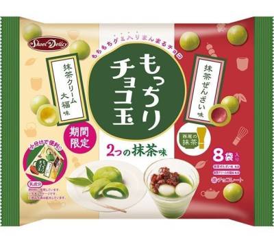 [พร้อมส่ง] Shoei Delicy Matcha Red Bean and Cream Daifuku 8P ขนมไดฟูกุรสมัทฉะสอดไส้ถั่วแดงและมัทฉะสอดไส้ครีม 8 ชิ้น