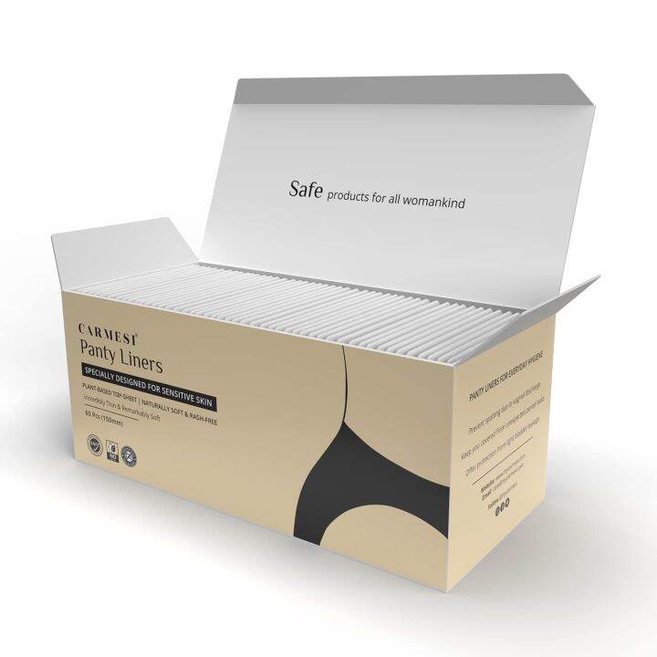 Carmesi Panty Liners Designed for Sensitive Skin Protects against