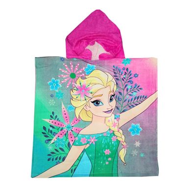 ▦○ Disney Children Mickey Mouse Hooded Towel Cartoon Sofia Frozen Elsa Anna Pony Soft Beach Towel Baby Boy Girl Bath Towel gifts