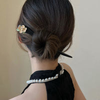 【cw】 R Wood Hairpin Archaic and Simple Bun Hair Ornament High-Grade Fairy Updo Hair Accessories Temperament Han Chinese Clothing Hair Clasp !