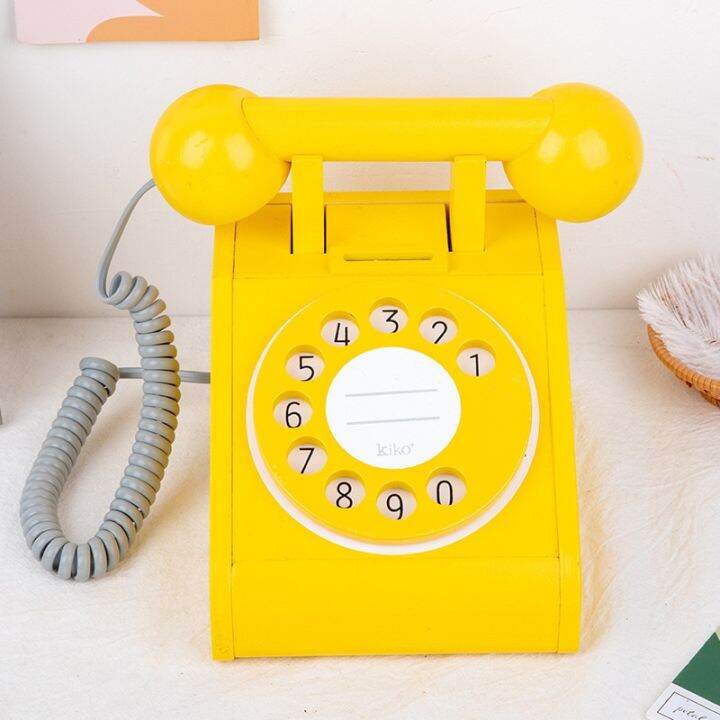 wooden-simulation-retro-telephone-toy-kids-wood-simulation-phone-play-house-toy-baby-early-educational-gifts-home-decoration