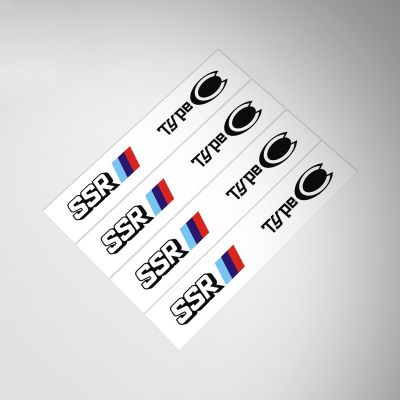 Car Styling Vinyl Decals Automobile 15-17inch Wheels Tyre Racing Body Oil Tank Helmet Stickers for SSR TYPE C