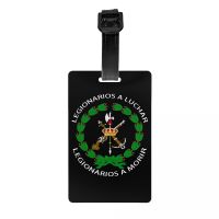 Spanish Legion Luggage Tags for Suitcases Fashion Spain Coat of Arms Baggage Tags Privacy Cover Name ID Card Luggage Tags