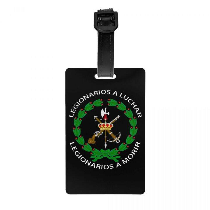 Spanish Legion Luggage Tags for Suitcases Fashion Spain Coat of Arms Baggage Tags Privacy Cover