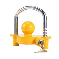 、‘】【； Heavy-Duty Hook Lock Universal Caravan Accessories Trailer Ball Coupler Trailer Lock Heavy-Duty Hook Anti-Theft Lock