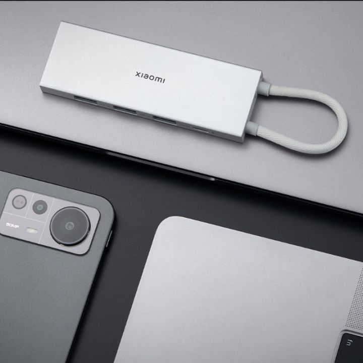 xiaomi-ชนิด-c-5-in-1ตัวขยายพอร์ตแท่นวางมือถือ-usb3-0-ชนิด-c-hdmi-มัลติฟังก์ชันรองรับการรับส่งข้อมูล4k-uhd