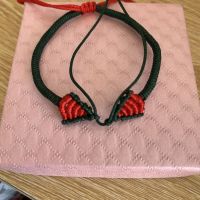 Original hand-woven fugitive princess hand rope semi-finished wearable beads transfer beads Little Red Book bow braided rope bracelet female