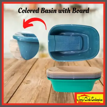 Washboard Washing Clothes Hand Wash Board - Bucket, Basin for