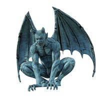 Crazy Deal Retro Gargoyle รูปปั้นเรซิ่น Ghost Demon Angel Wings Bat Monster Sculpture