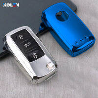 ใหม่ Soft TPU Car Key Full Cover Case Shell กระเป๋าป้องกันสำหรับ Volkswagen VW Golf Passat Tiguan Polo Scirocco Octavia ที่นั่ง