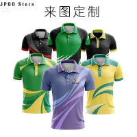 JPQQ Store เสื้อคอปกระบายอากาศแขนสั้นแบบแห้งเร็วสำหรับกลางแจ้งเสื้อโปโลพิมพ์โลโก้แบบระเหิดสไตล์ยุโรปและอเมริกันเสื้อยืดโฆษณาโลโก้ตามสั่ง