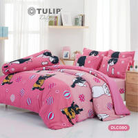 TULIP ชุดเครื่องนอน ผ้าปูที่นอน ผ้าห่มนวม รุ่น TULIP Delight  ลิขสิทธิ์การ์ตูน ทูนหัวของบ่าว ลาย DLC080