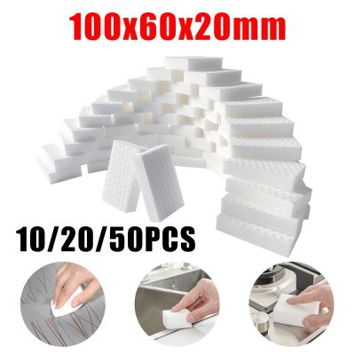 ☞ 10/20/50 PCS Magic Compressed Sponge Eraser Cleaner Kitchen Accessory Tool Melamine Sponge Dish Washing Brush Cleaning