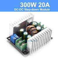 300วัตต์20A DC ขั้นตอนลงแปลงโมดูลปัจจุบันปรับ Stepdown โมดูล LED ไดร์เวอร์ฮีทซิงค์โมดูลป้องกันไฟฟ้าลัดวงจร