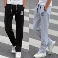 COD SDFERTREWWE Men Sports Trousers Fashion Thin Korean Version Straight Plus Size Casual Pants 男士休闲运功裤