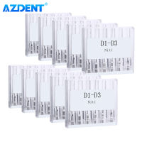 AZDENT 10กล่องทันตกรรม Endo การรักษารากคลอง NiTi ไฟล์ D1-D3เครื่องยนต์ใช้ลบวัสดุบรรจุก่อนที่จะสร้างคลอง