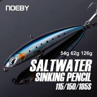 Noeby Stickbait เหยื่อล่อปลาแบบดินสอจมเหยื่อตกปลาปลอมหล่อยาว185Mm126g 150Mm62g 115Mm54g สำหรับเหยื่อเหยื่อล่อปลาตะขอเบ็ดตกปลา