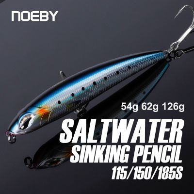 Noeby Stickbait ปากกาจมเหยื่อล่อปลา S 115Mm54g เหยื่อตกปลาปลอมหล่อยาว185Mm126g 150Mm62g สำหรับเหยื่อล่อปลาตะขอเบ็ดตกปลา