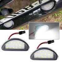 2ชิ้น MK1 Toyota Aygo 2005 2006 2007 2008 2009 2010 2011 2012 2013 2014 18 LED แบบ SMD โคมไฟป้ายทะเบียนรถของ Mobil