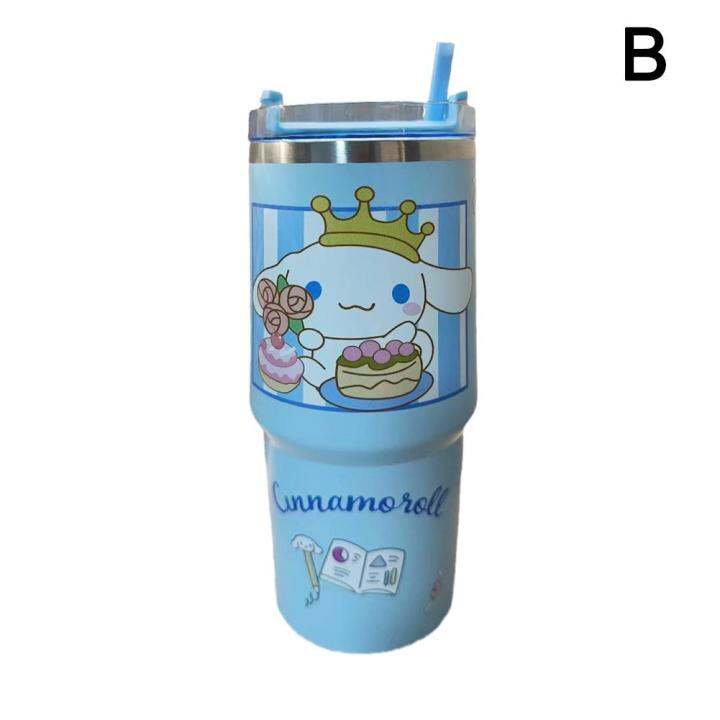 2023-cute-creative-cartoon-drawing-large-capacity-thermos-with-double-layer-tumbler-4-cup-optional-colors-ice-cup-straw-r9l5