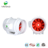 [ส่งจากไทย] Vtronic Inline fan 8" inch W200-01 พัดลมดูดอากาศ 8 นิ้ว พร้อมท่อยึด-หด ท่อFlex พร้อมเเหวน ครบชุด จัดส่งสินค้าทุกวัน