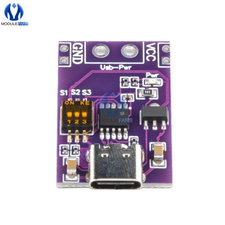 Usb c pd trigger module dc dc qc trigger power bank module breakout