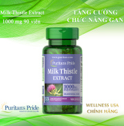 Puritan s Pride Milk Thistle Extract tăng cường chức năng gan 1000 mg 90