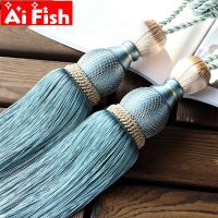 【CW】 1 Pair Gold Tennis Hanging Ball Curtain Hook Bandage Lashing Lobbing Strap Tassel Tieback Buckle Home Decoration CP063-30