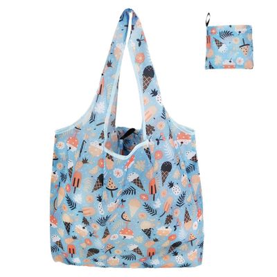 Reusable Shopping Bags Women Foldable Tote Bag Portable Cloth Eco Grocery Bag Folding Large Capacity Fruit Vegetable Handbags