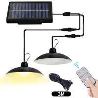 Single/Double Head Solar Pendant Light Outdoor Indoor Solar Lamp for Camping Garden Yard Gate Corridor Ligting