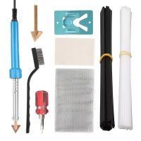 Portable Plastic Welding Kit for Bumper Repairs DIY Tool Wire Mesh 20x Black White Plastic Rods 80W Iron