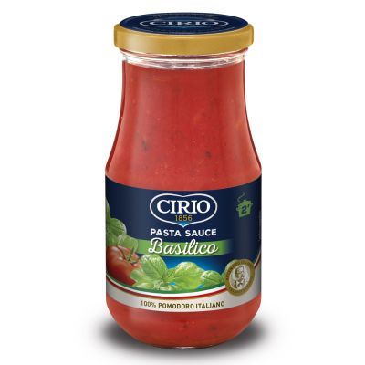 Premium import🔸( x 1) CIRIO Pasta Sauce with Basil 420 g พาสต้าซอส ผสมเบซิล จากประเทศอิตาลี 420 g. [CI27]