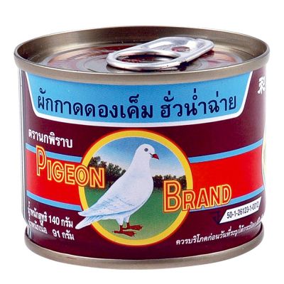 สินค้ามาใหม่! นกพิราบ ผักกาดดองเค็ม 140 กรัม x 6 กระป๋อง Pigeon Green Mustard Pickle 140g x 6 Cans ล็อตใหม่มาล่าสุด สินค้าสด มีเก็บเงินปลายทาง