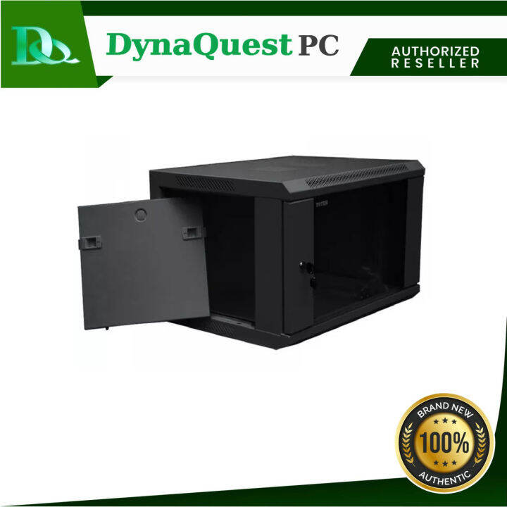 Toten 6U 600*600 Wall Mount Rack / Cabinet RAL9004SN Tempered Glass ...