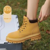 COD dsdgfhgfsdsss Martin boots womens 2022 autumn and winter new tooling boots British style thick bottom non-slip bumblebee short boots casual all-match