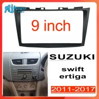 เครื่องเล่นเฟรม RTO 9นิ้ววิทยุแผงหน้าปัดอุปกรณ์เสริม2din อุปกรณ์แท่นยึดแผงหน้าปัดแผงสเตอริโอ D สำหรับ Suzuki Swift Ertiga Ertiga 2011-2017